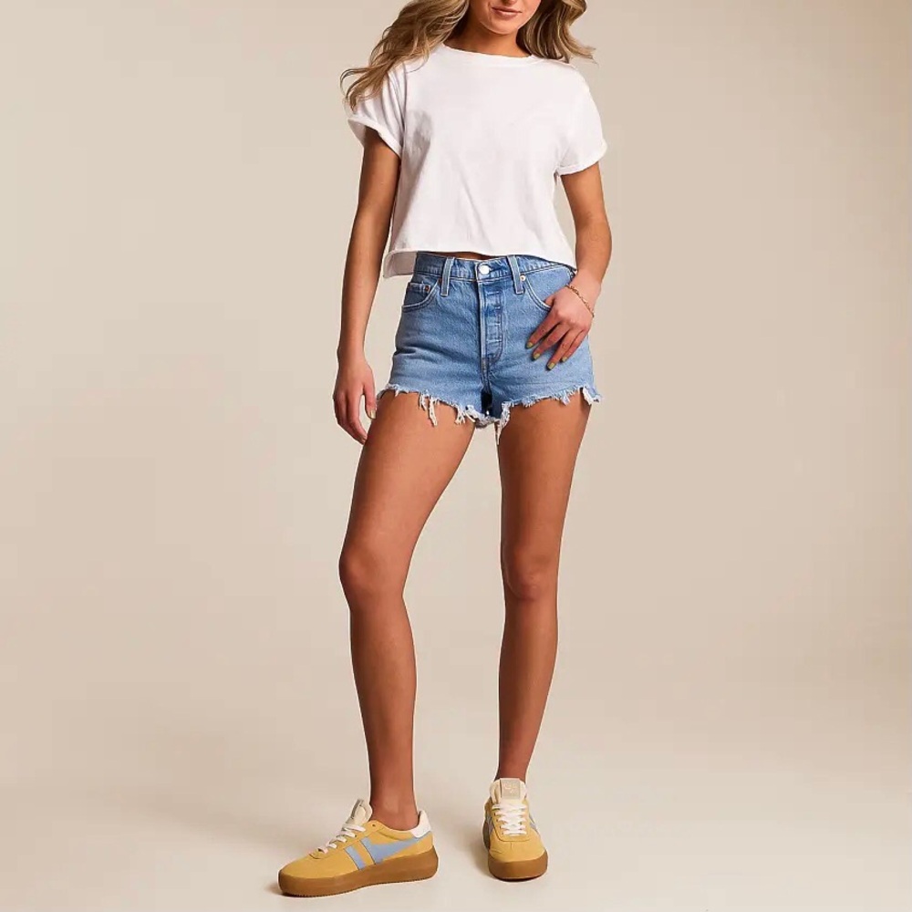 Levi’s 501 W25 (US 0/1) Denim Women’s Jeans Shorts High Rise 56327-0251